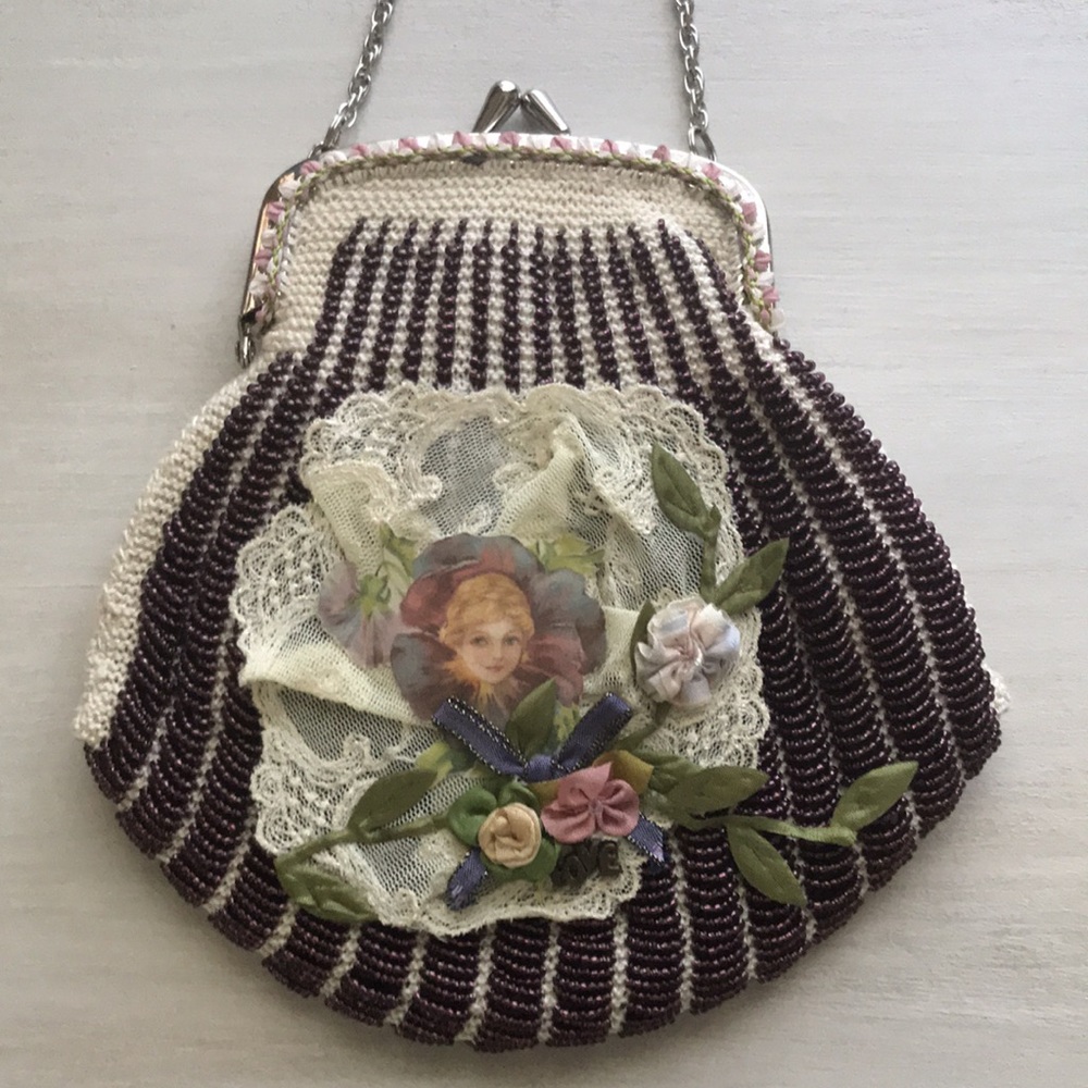 Beautiful Hand beaded mini BAG